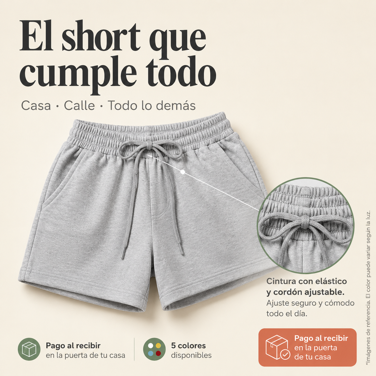 Short de dama - No se transparenta, Super comodo