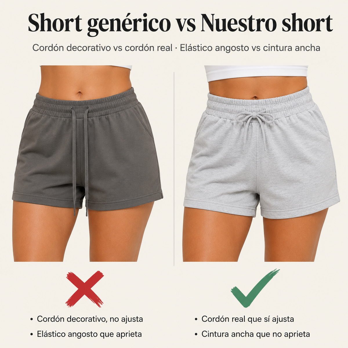 Short de dama - No se transparenta, Super comodo