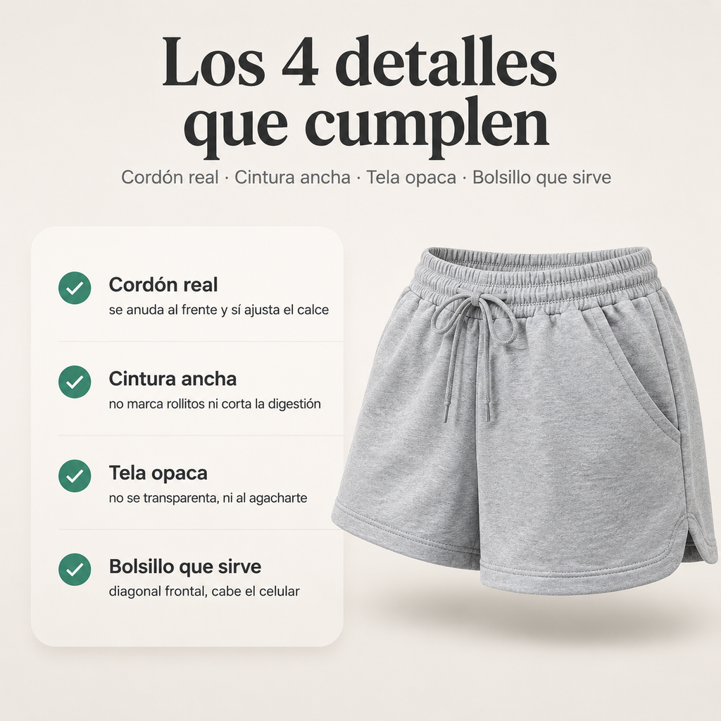 Short de dama - No se transparenta, Super comodo